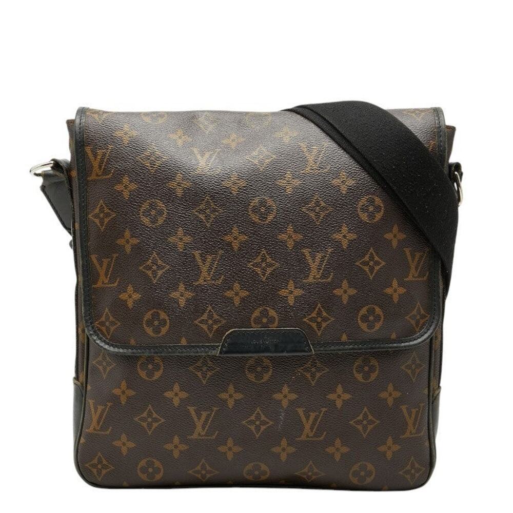 Louis Vuitton Monogram Macassar Bass MM Shoulder Bag Brown